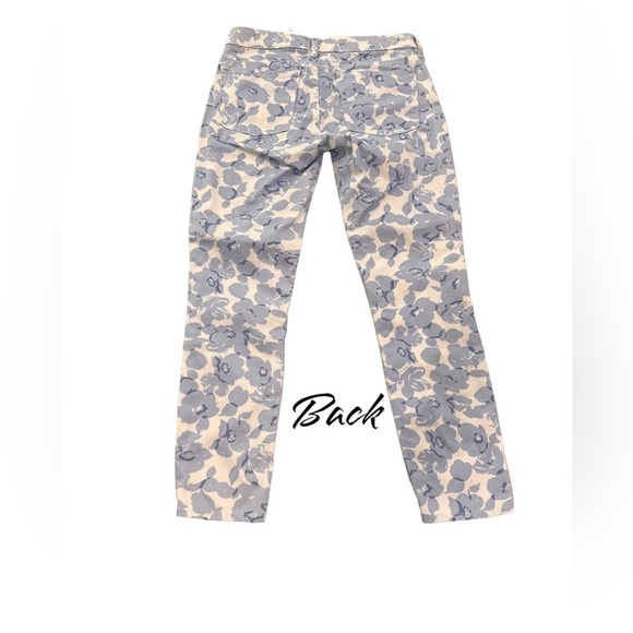 J.Crew blue and white floral pants 26 - Picture 2 of 7